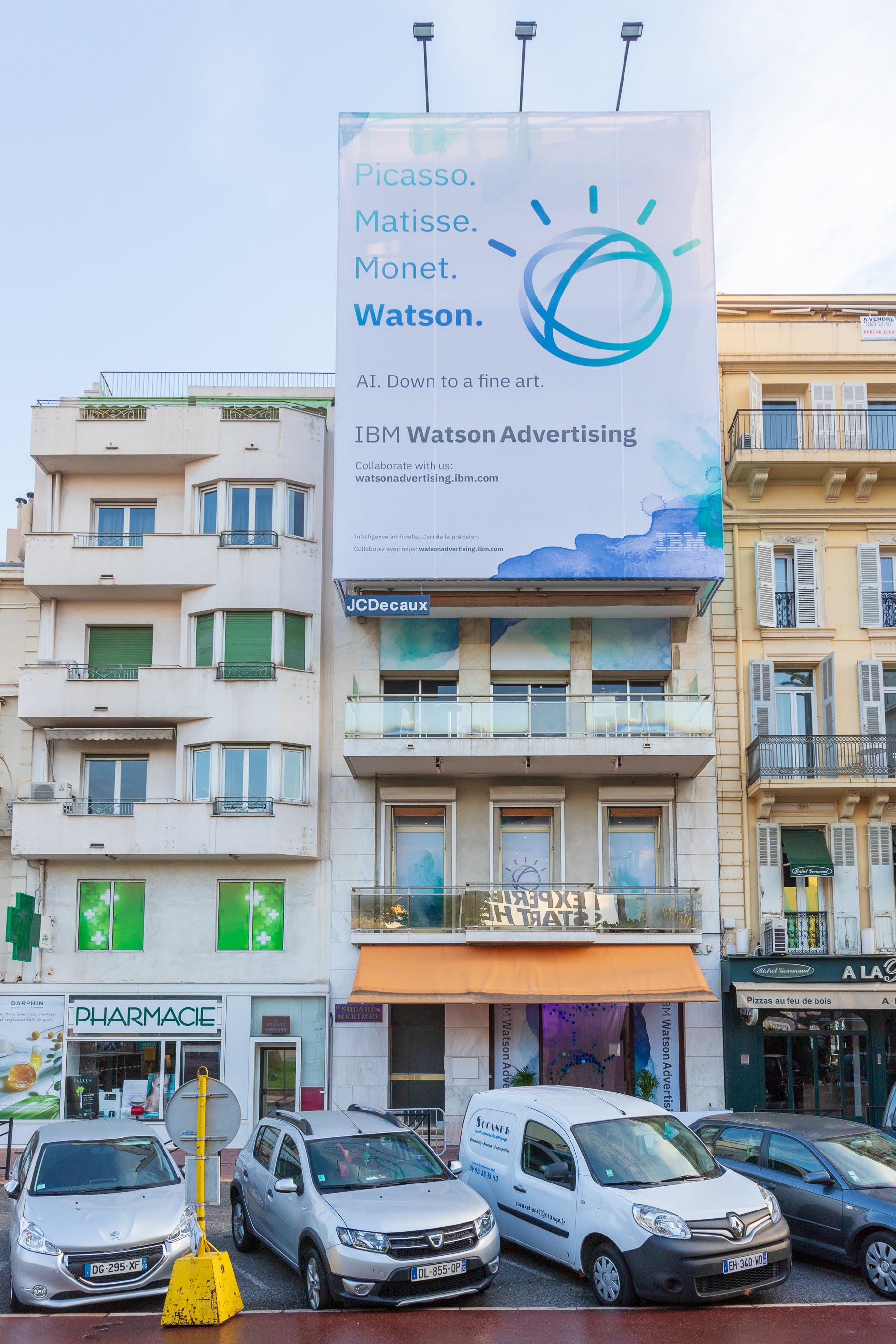 Outside IBM Watson Cannes