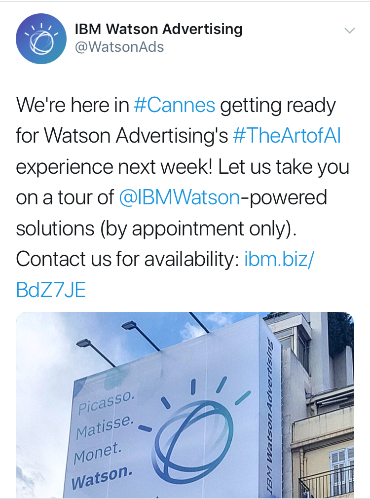 Cannes IBM Watson
